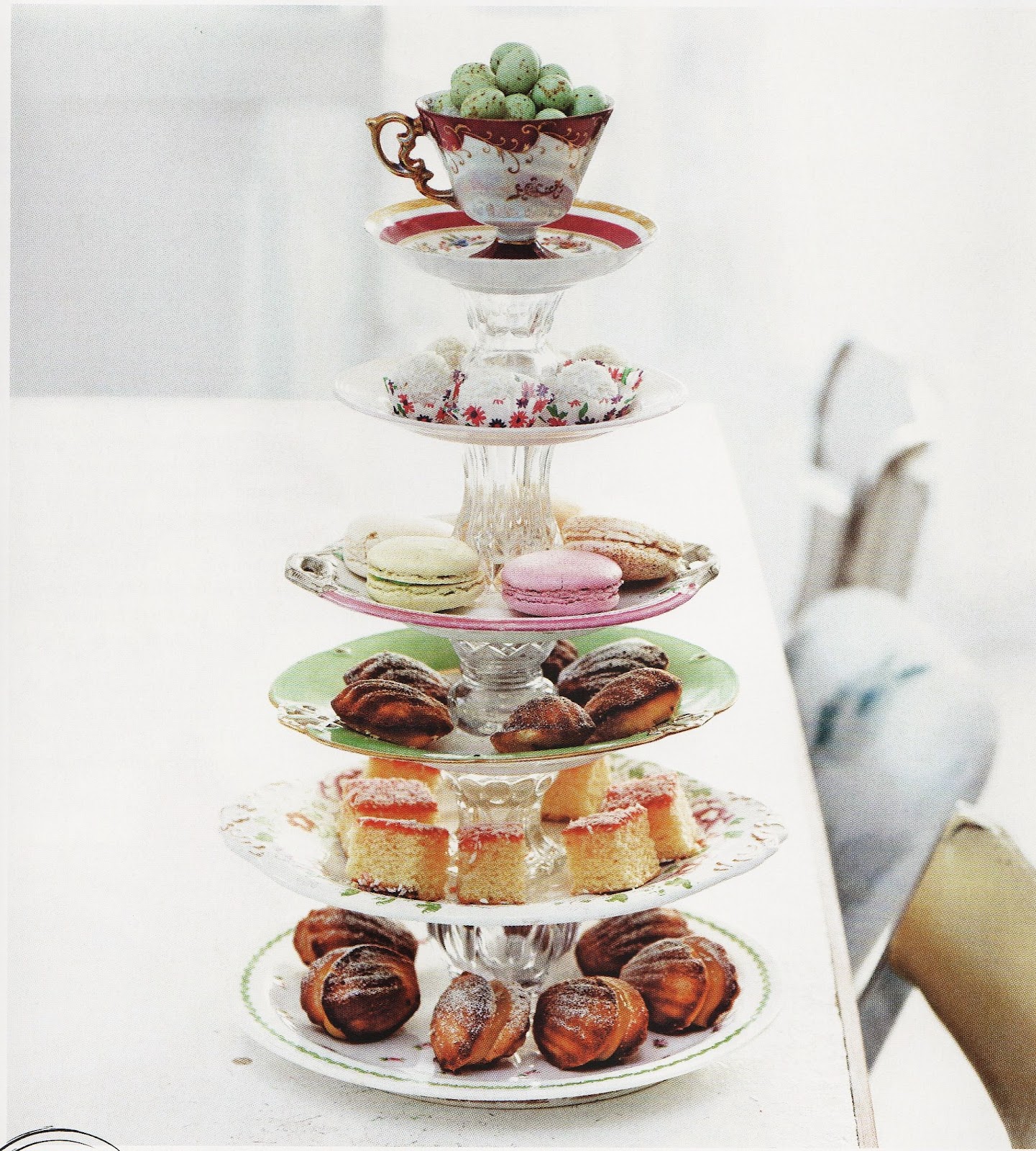 Tiered plates Ground: vintage Common Cupcake stand Stand diy cupcake