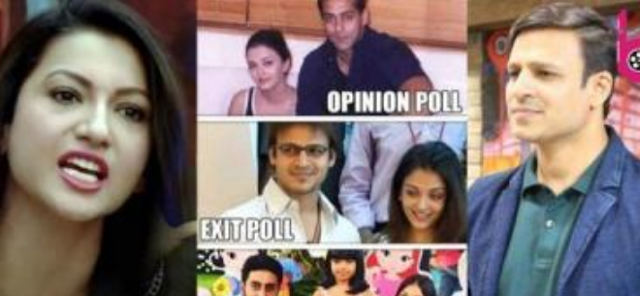 Vivek Oberoi posted a picture of Aishwarya Rai Bachchan, Salman Khan and Abhishek Bachchan's exit poll