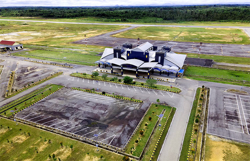 Foto Luas Area Bandar Udara Tebelian Sintang