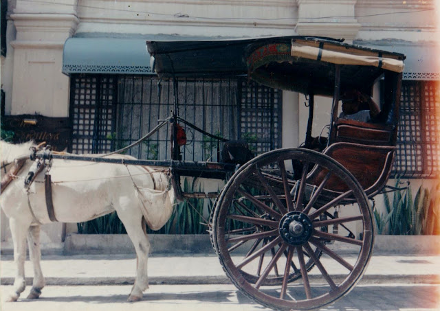 A horse drawn carriage locally known as Calesa