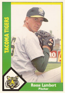 Reese Lambert 1990 Tacoma Tigers card