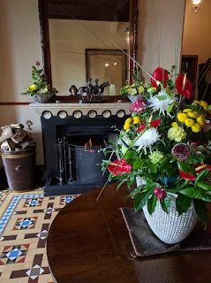 The lobby of Mount Falcon in County Mayo Ireland