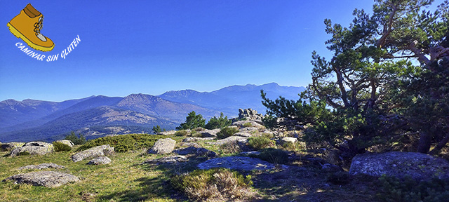 Vistas de distintos picos de la Sierra de Guadarrama desde la Senda a Cabeza Lijar