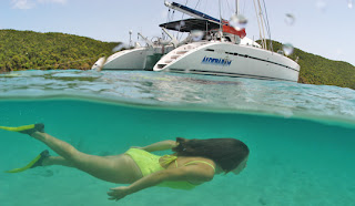 Charter catamaran Aldebaran to sail & dive the BVI - Contact ParadiseConnections.com