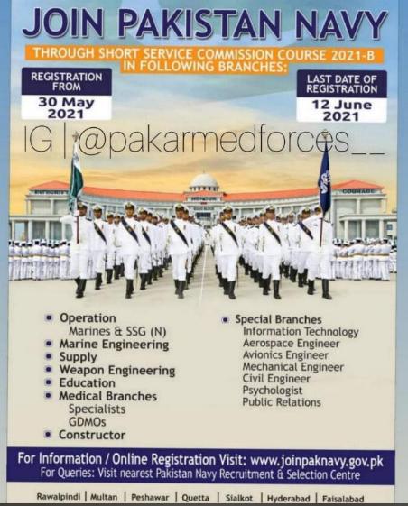 Latest Pak Navy Jobs June 2021 Join Pakistan Navy