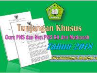 Juknis Pemberian Tunjangan Khusus Guru PNS dan Non PNS RA dan Madrasah 2018