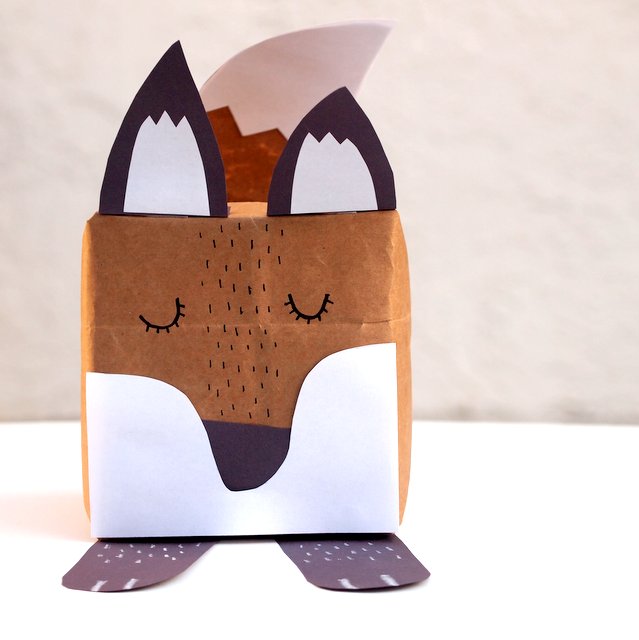 fox gift box- unique, quirky, and fun way to wrap birthday gifts!