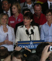 Sarah Palin speaking in Cedar Rapids, IA, photo by K.S.Gollnick