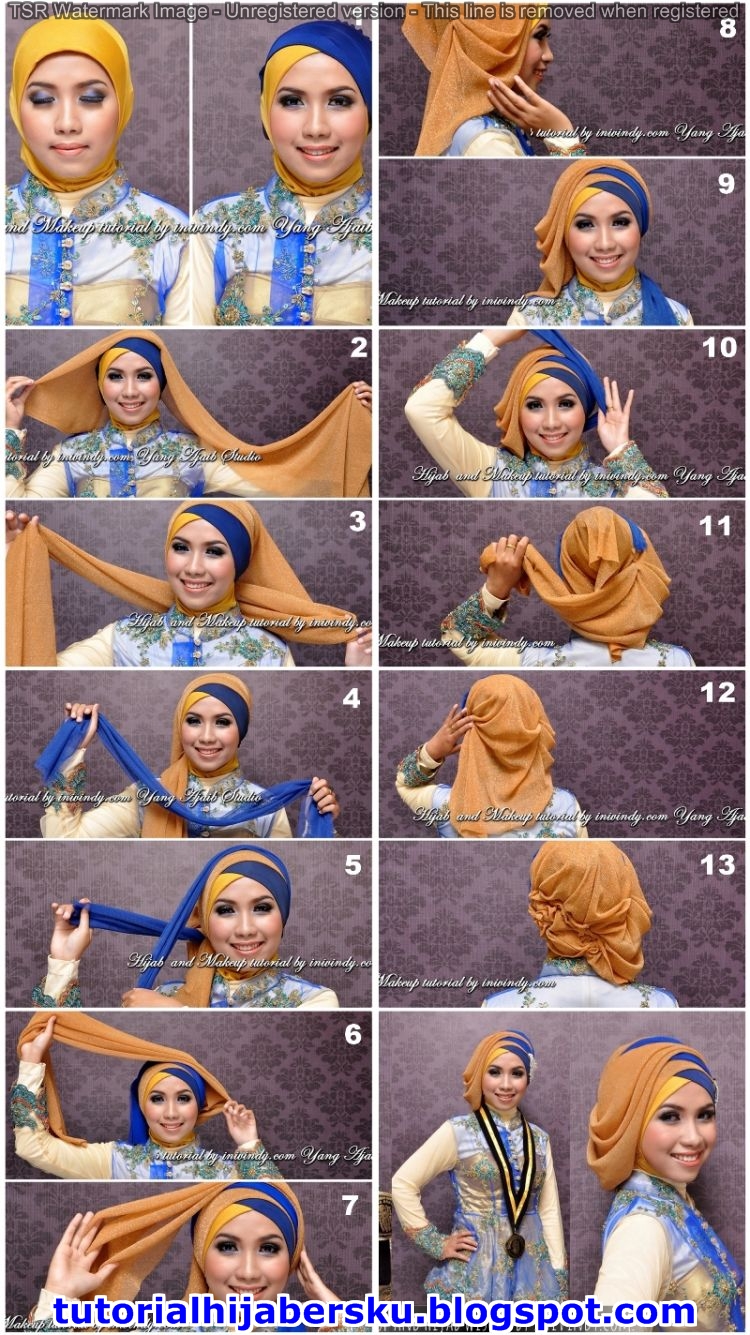 22 Gambar Keren Tutorial Hijab Pashmina Inivindy Tahun 2017