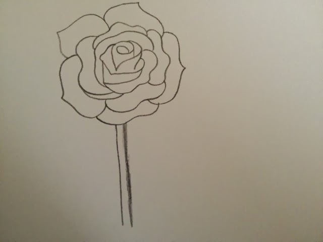 Merinal Brunda: How to draw a rose