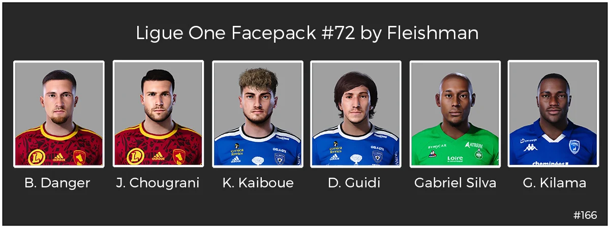 eFootball PES 2021 Ligue 1 Facepack #72 by Fleishman