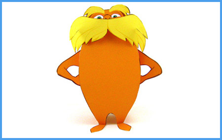 The Lorax Papercraft