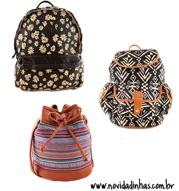  Mochilas - Novidadinhas