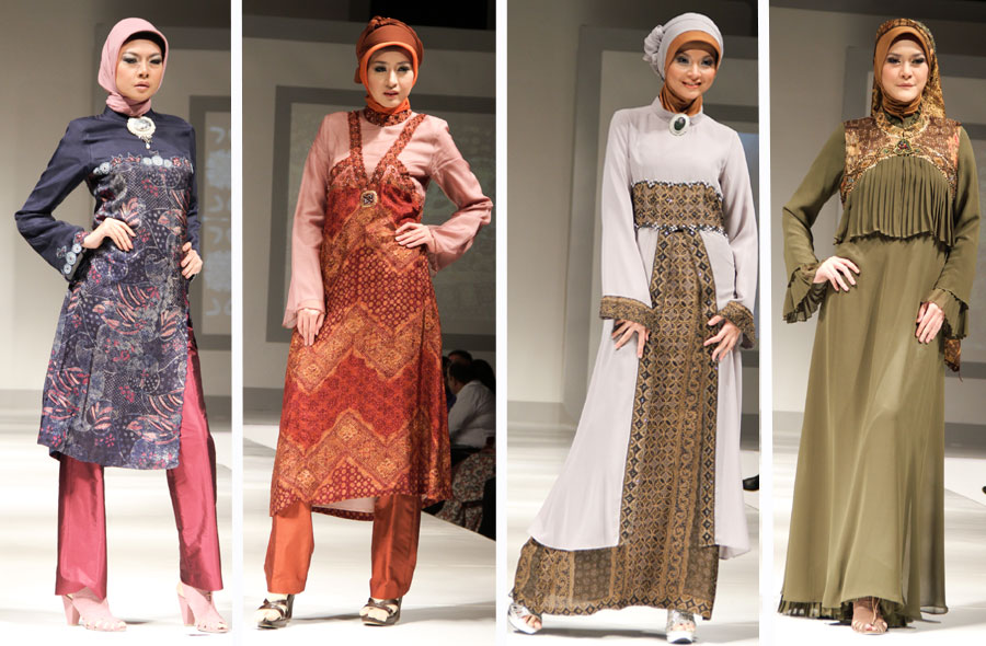  Baju  Batik Muslim Tutorial  Hijab