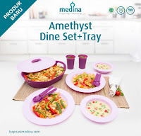 Dusdusan Amethyst Dine Set + Tray ANDHIMIND