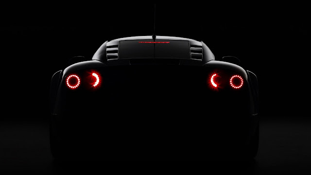 Supercar rear lights HD Wallpaper