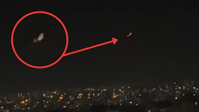 The Gaziantep, Turkey UFO sighting from 5th July 2023 at night.