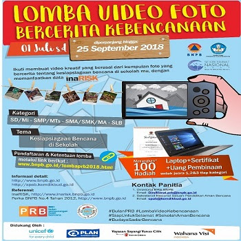 Lomba Video Foto 2018 Pengurangan Resiko Bencana