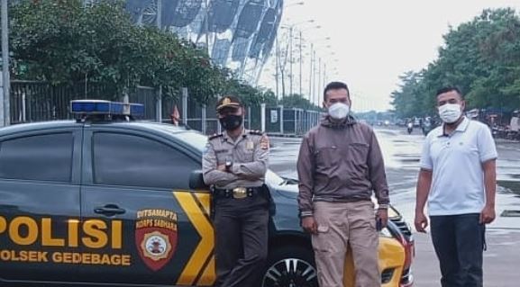 Monitoring Balap Liar Knalpot Bising, Polisi Jaga Akses Jalan Stadion GBLA