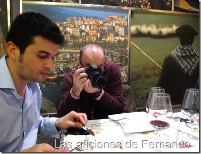 Los gourmets en plena actividad
