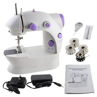 Mesin Jahit Mini SM-202A Mini Sewing Machine Portable New Sisa Stok