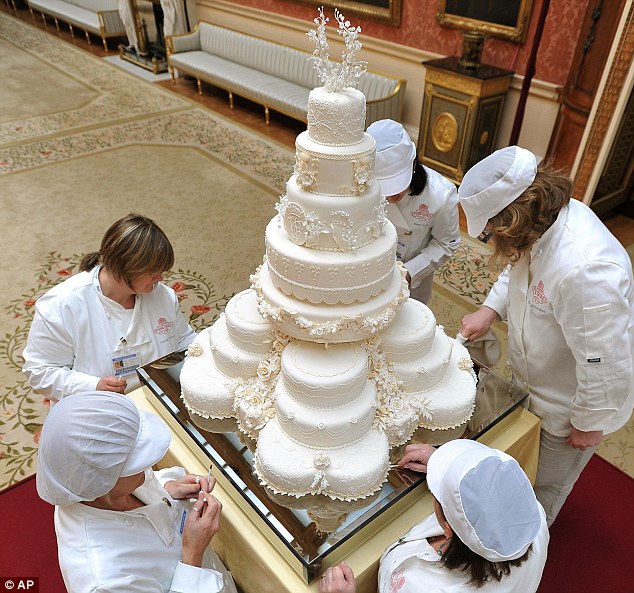 Royal Wedding  Cake  Decorated With 900 Secret Symbolic 