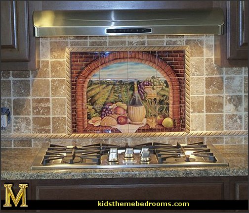 Wall Tile Murals Kitchen Backsplash