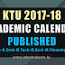 KTU Academic Calendar 2017-18