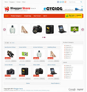 Blogger Store V2 Blogger Template