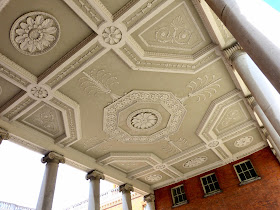 The ceiling of Adam's pillared portico, Osterley Park