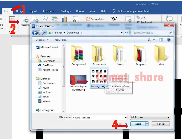 Cara Membuat Denah lokasi Menggunakan Ms.Word