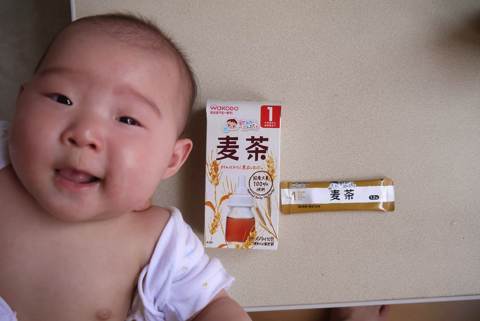 ちいままの育児書 赤ちゃんの初麦茶 生後４か月の暑い日