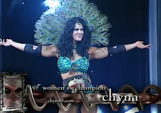 WWE / WWF Judgement Day 2001 - WWF Women's Champion Chyna appeared in her last WWF PPV
