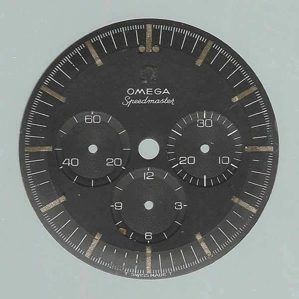 Watch repair and restoration: Omega Speedmaster watch dial restoration