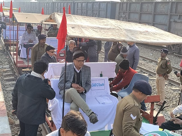 रमना-सिंगरौली एवं करैला रोड-शक्तिनगर दोहरीकरण परियोजना के अंतर्गत करैला रोड-मिर्चाधुरी एवं करैला रोड-अनपरा रेलखंड का संरक्षा आयुक्त (रेलवे), पूर्वी सर्किल, कोलकाता द्वारा किया गया निरीक्षण