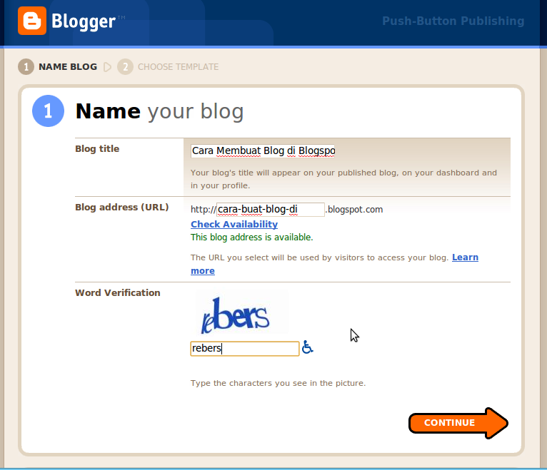 Cara Mendaftar di Blogger.com / Blogspot.com - Panduan 
