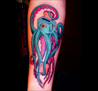 squid toaster tattoo