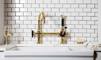 Unlacquered Brass Bathroom Faucet