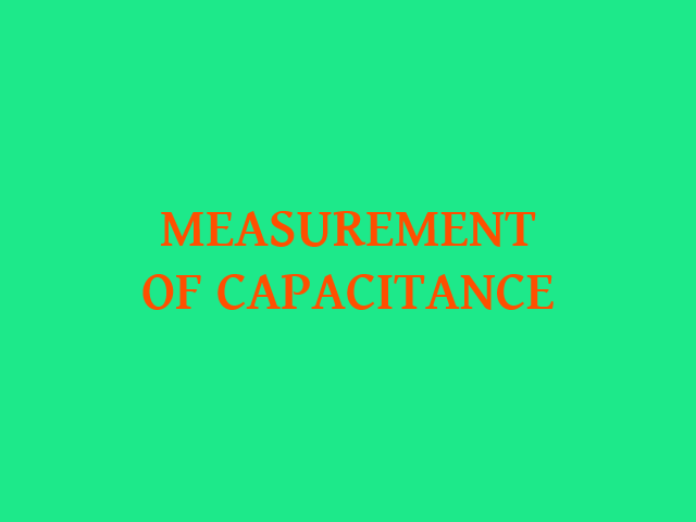 EE202 - Measurement of Capacitance