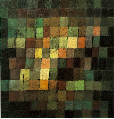 Paul Klee - Ancient Sound, Abstract on Black