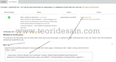 Cara Mendaftarkan Blog di Norton Safe Web 4