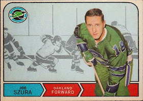 joe szura 1968-69 o-pee-chee rookie card oakland seals