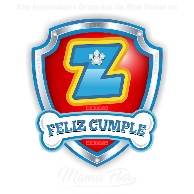 Logo Letra Z de Paw Patrol