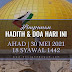 Hadith & Doa Hari Ini | 30 Mei 2021 | 18 Syawal 1442H | AHAD