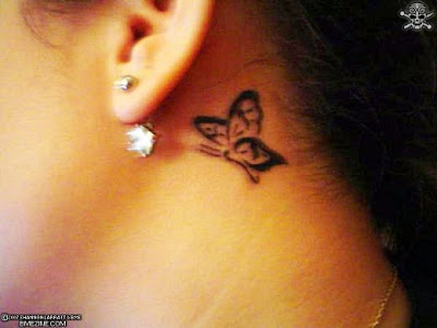 Rihanna Ear Tattoo Celebrity Behind the ear tattoos | Mexican Tattoo Design