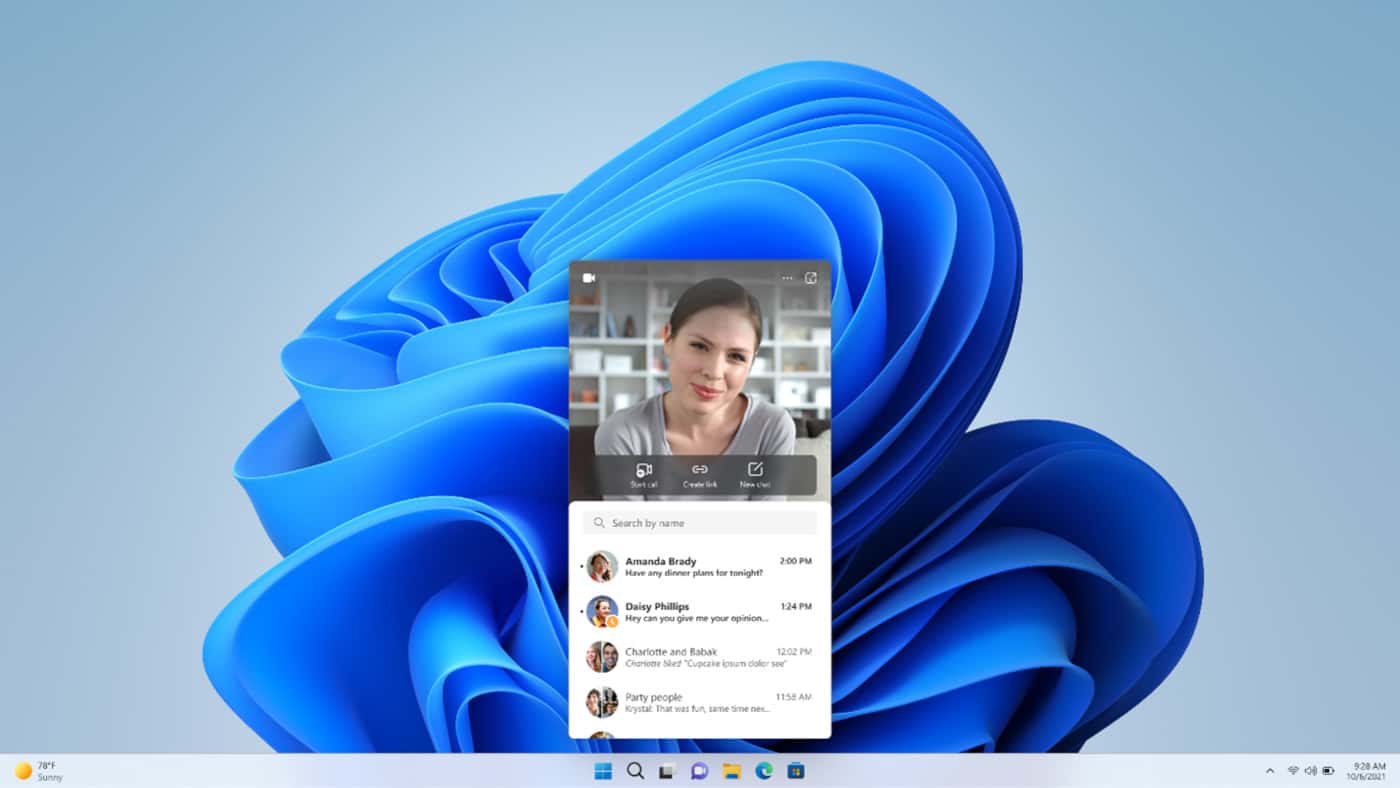 Microsoft shows a new video calling experience on Windows 11 Teams chat