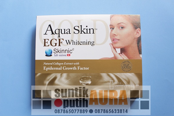 Skinnic Aqua Skin Whitening EGF Gold | Suntik Putih Aura