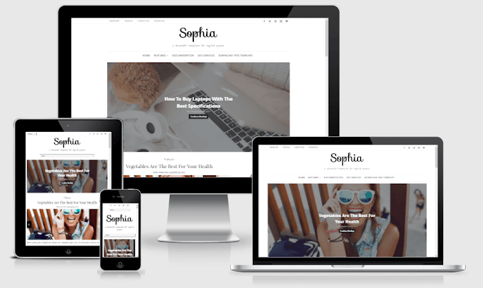 Sophia - Responsive Minimal Blogger Template