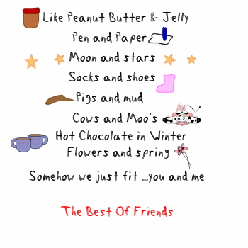 friendship poems for girls. miss you friendship poems