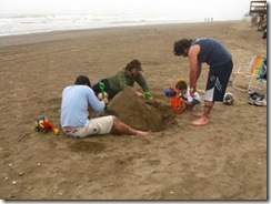 A pesar del mal clima se pudo disfrutar de la playa